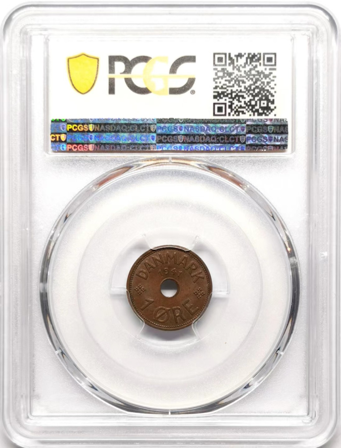 凡希社世界钱币微拍第二百三十五期 1941法罗群岛欧尔铜币PCGS-MS65