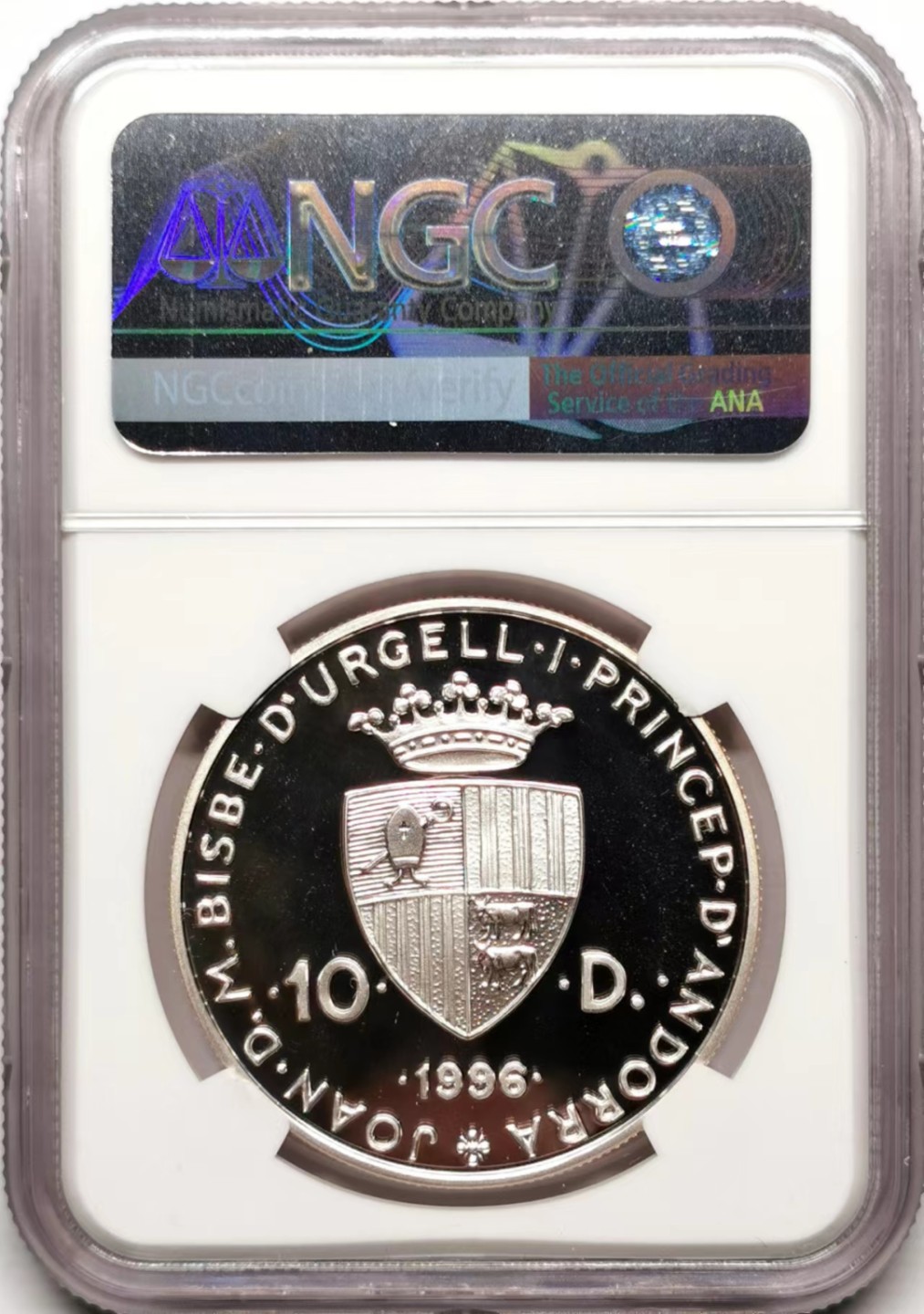 凡希社世界钱币微拍第二百三十五期 1996安道尔水獭精铸大银NGC-PF69UC