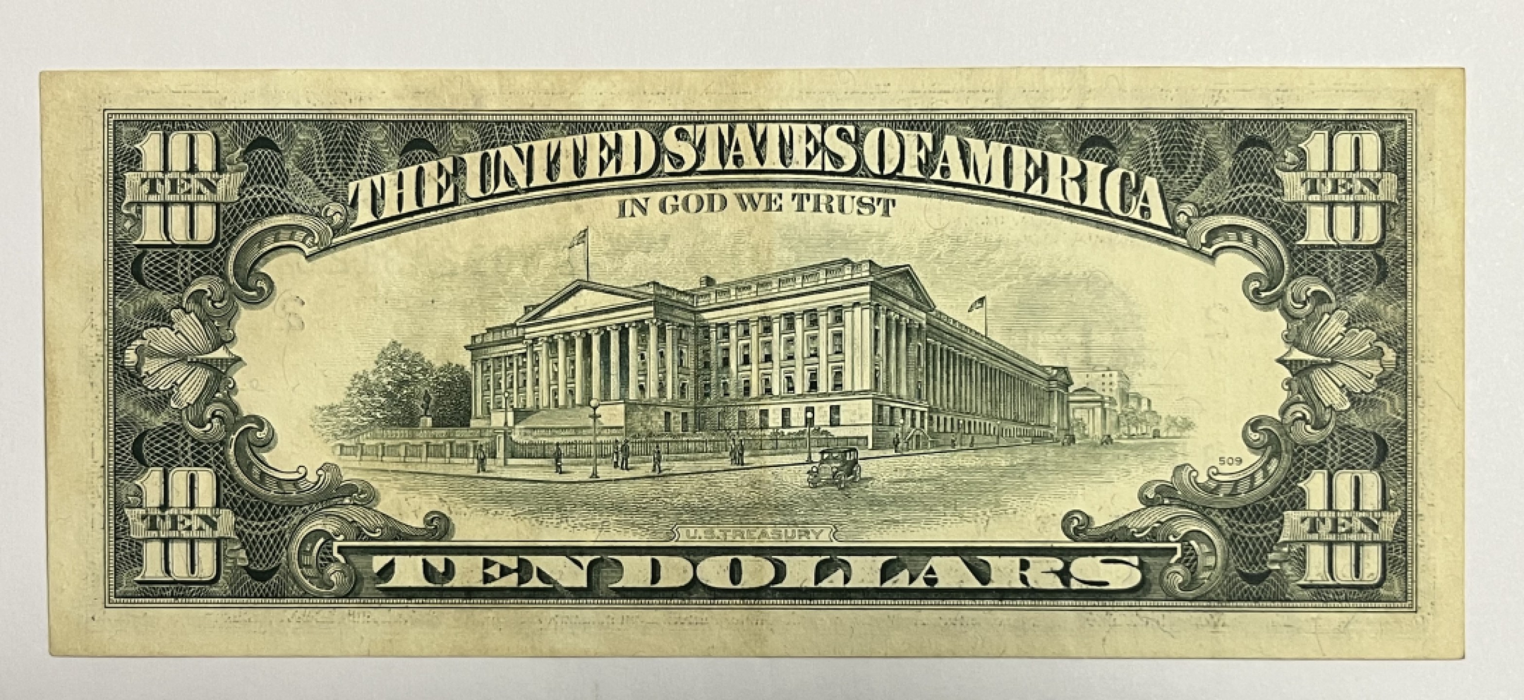 Chase Auction 第21期 - - 外钞、民国钞和人民币混合场！ 1990版 小头 10美元 凑年份票筋