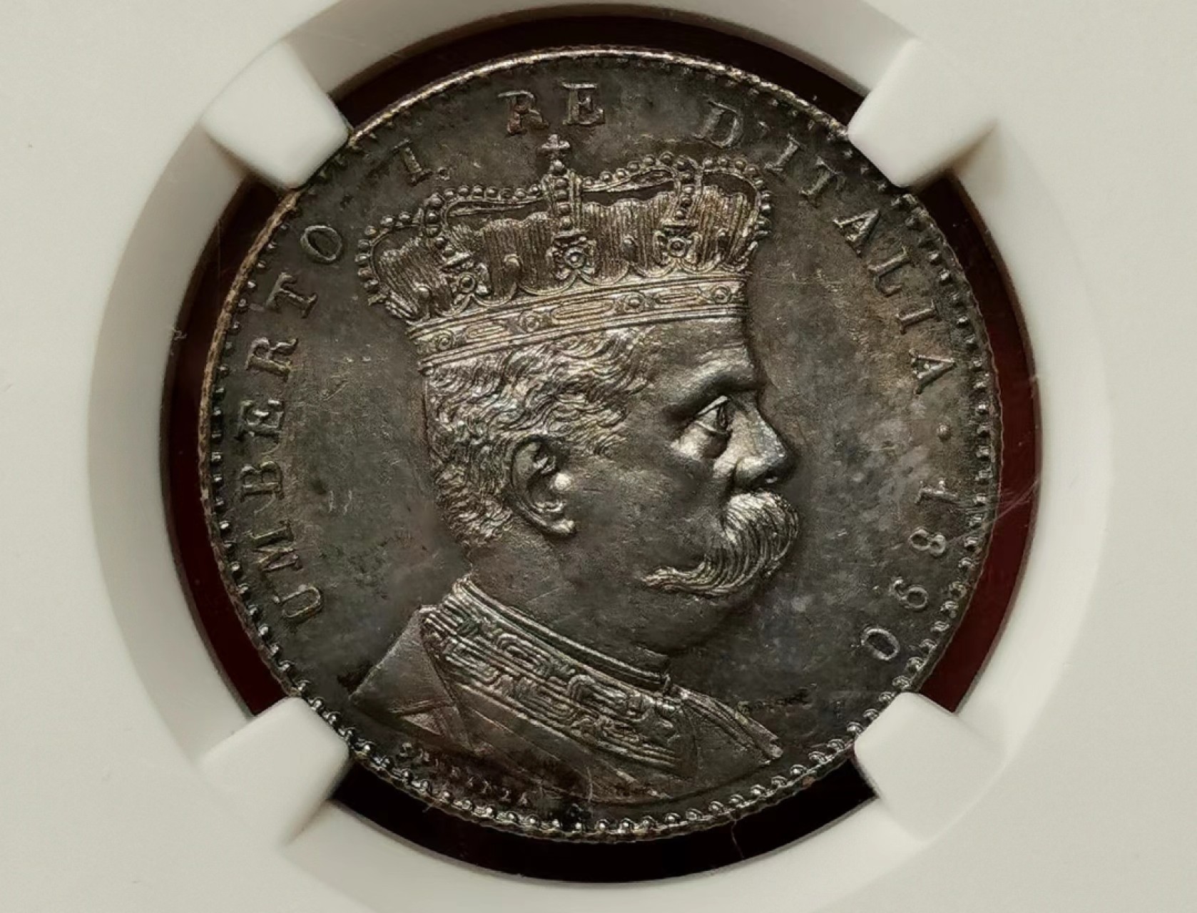 凡希社世界钱币微拍第二百三十五期 荐！1890意属厄立特里亚2里拉银币NGC-MS63紫罗兰彩！