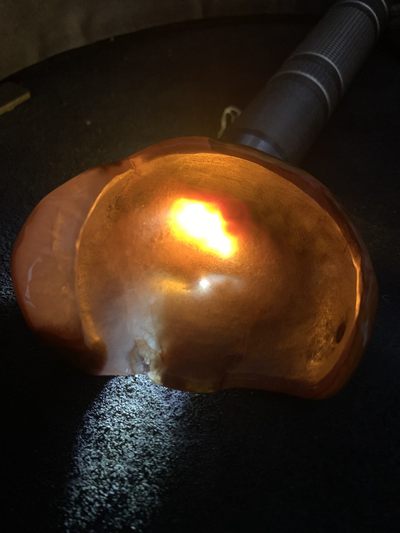 精美战国红玛瑙冰飘料雕刻随形竹挂件一个， 精美战国红玛瑙冰飘料雕刻随形竹挂件一个，