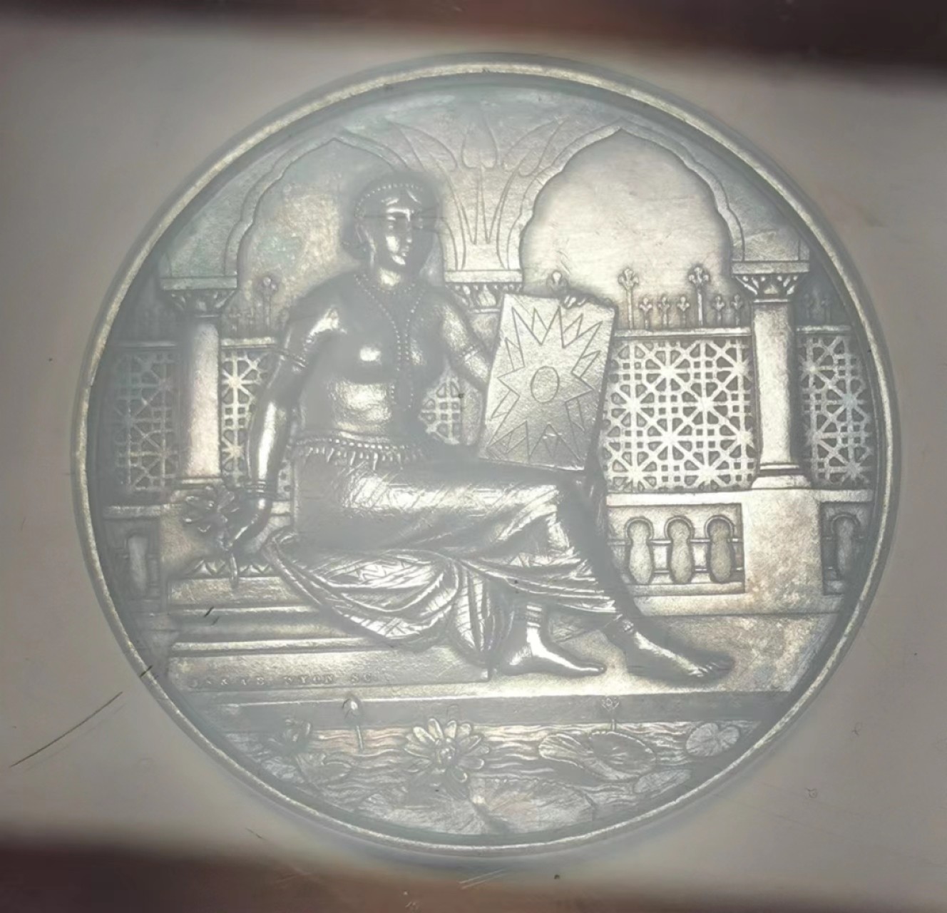 凡希社世界钱币微拍第二百三十五期 荐！1905印度摄影协会纪念大银章NGC-MS61稀有品种！