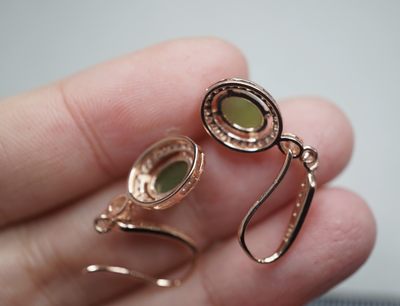 玉石翡翠玛瑙｜拍卖专场 和田玉一对耳饰配饰