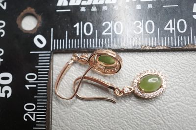 玉石翡翠玛瑙｜拍卖专场 和田玉一对耳饰配饰