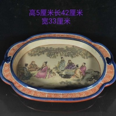 粉彩大笔洗 - 粉彩大笔洗