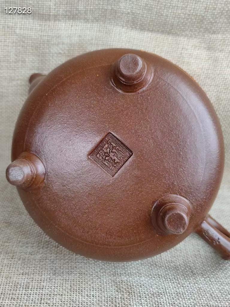 旧藏 紫砂壶有兰秘制款老紫砂砂料制成 彩绘花鸟纹 诗文 全品器 制作精良 品相完好