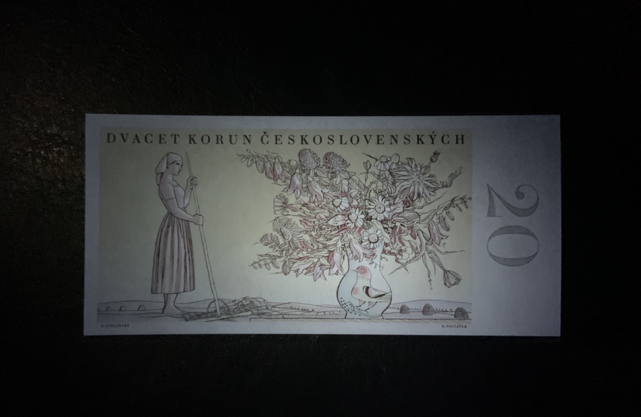 收藏联盟Quantum Auction 第249期拍卖  捷克斯洛伐克1949年20克朗 品相UNC a版 花冠女孩
