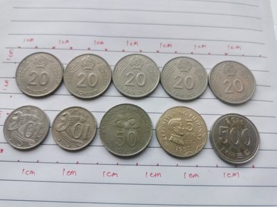 综合藏品场.喜欢出价就得！无套路无托.诚信惠友交友！自动快拍. 硬币10枚原生态无任何人为处理.编号230007实图拍摄.