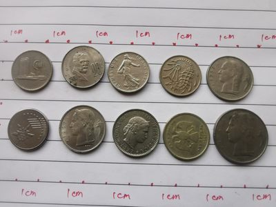 综合藏品场.喜欢出价就得！无套路无托.诚信惠友交友！自动快拍. 硬币10枚原生态无任何人为处理.编号230006实图拍摄.