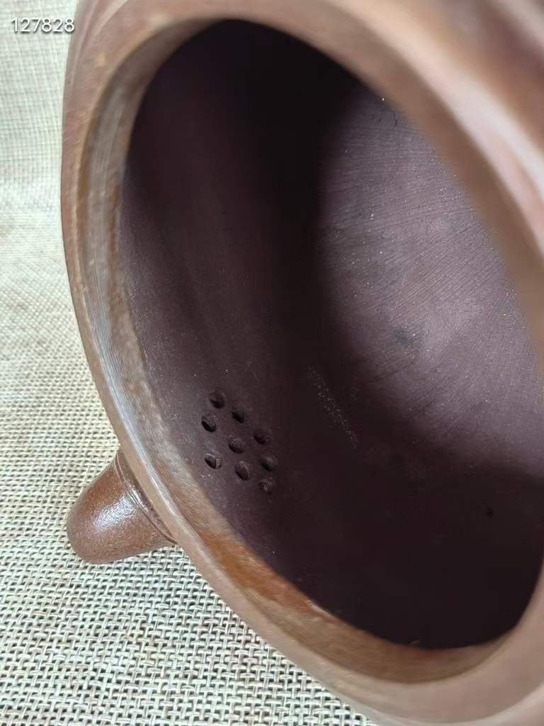 旧藏 紫砂壶有兰秘制款老紫砂砂料制成 彩绘花鸟纹 诗文 全品器 制作精良 品相完好
