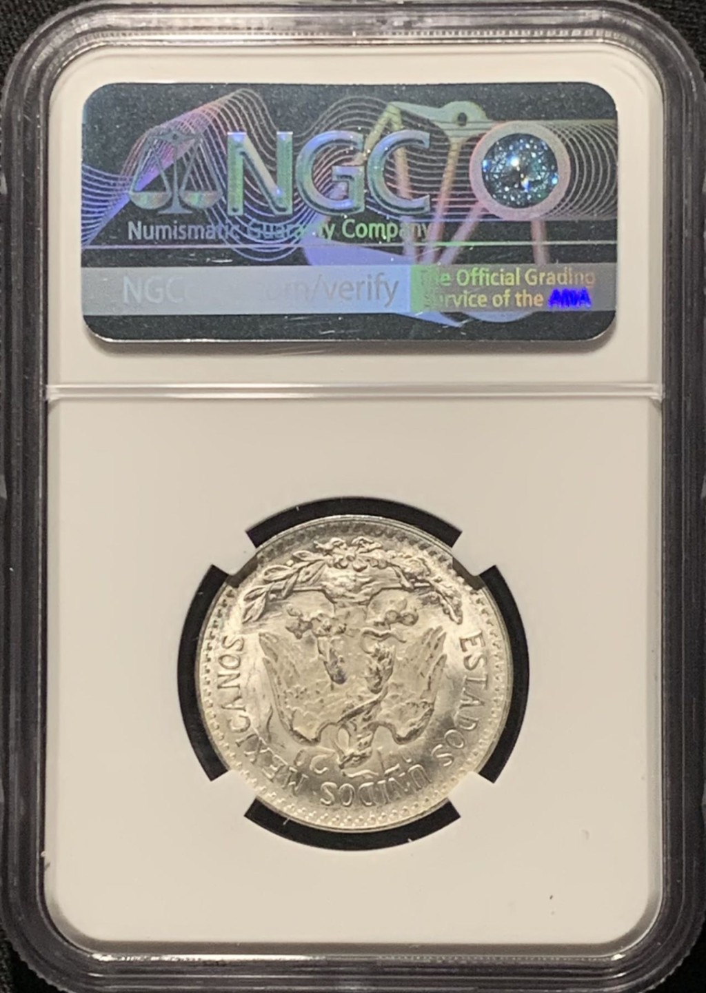 紫瑗钱币——第264期拍卖 墨西哥 1945年 M版 鹰洋 50分 银币 NGC MS64