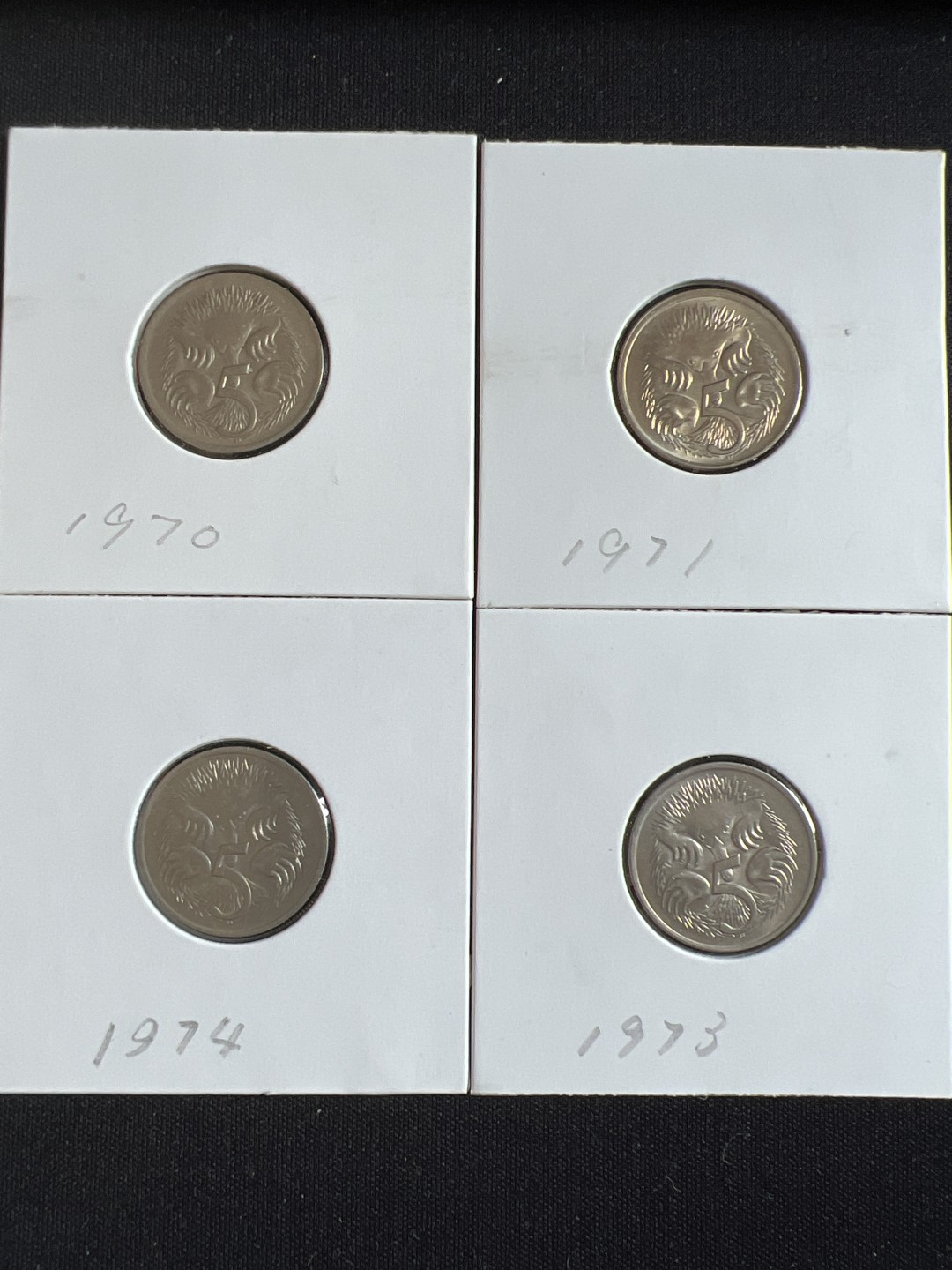 泡泡堂微拍第一 二 五幕硬币捡漏可累计专场👿👿，累计满二十元包邮，接受代拍业务 澳大利亚五分四枚不同年份