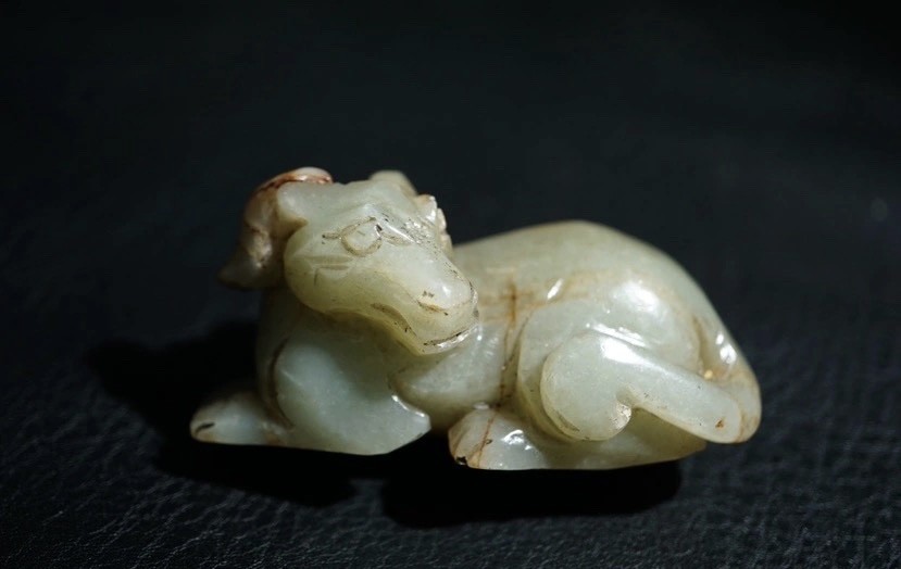 ｜冷门出品｜精选专拍·第叁拾叁场· 明清老和田玉灵羊立体工茶宠摆件
