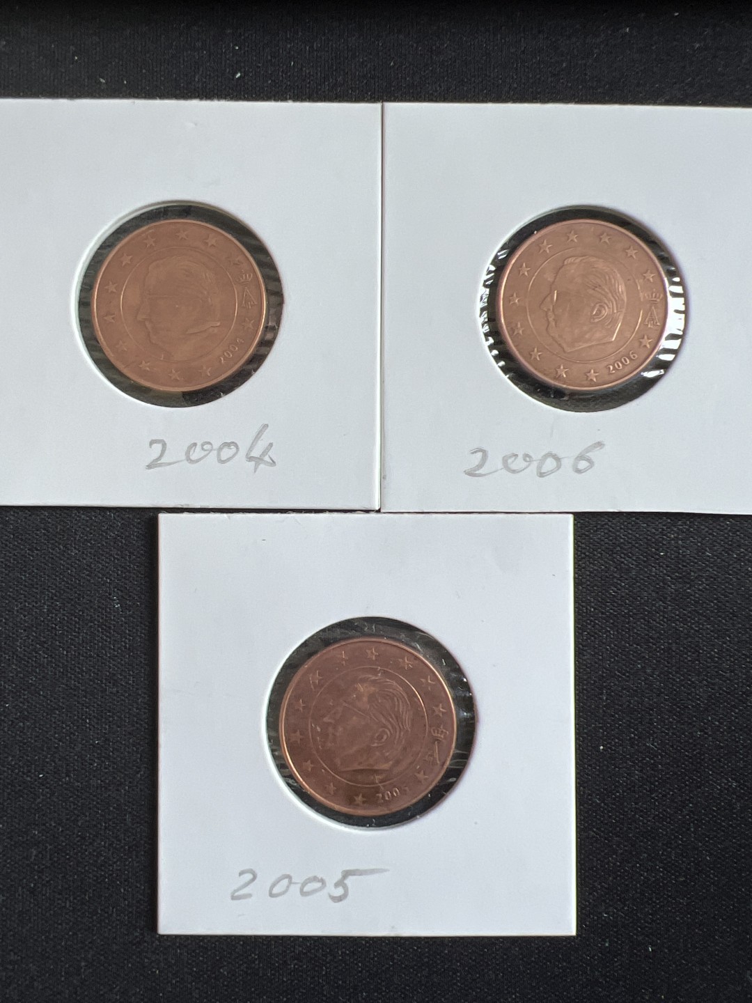 泡泡堂微拍第一 二 五幕硬币捡漏可累计专场👿👿，累计满二十元包邮，接受代拍业务 比利时五分三枚不同年份