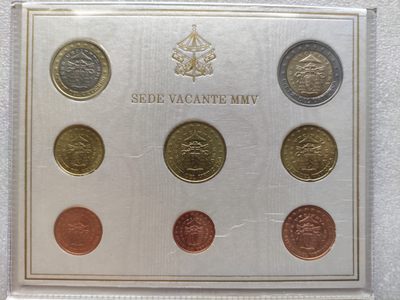 巴斯克收藏第112期 原包装纪念币、套币 18/19号两场连拍 全场包邮 5月3日发货 - 梵蒂冈2005年缺位套币 梵蒂冈套币总筋