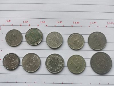 综合藏品场.喜欢出价就得！无套路无托.诚信惠友交友！自动快拍. 硬币10枚原生态无任何人为处理.编号230006实图拍摄.