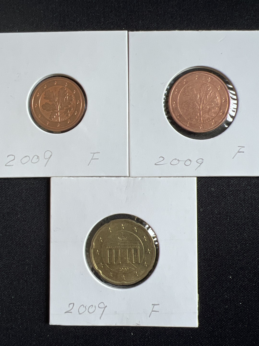 泡泡堂微拍第一 二 五幕硬币捡漏可累计专场👿👿，累计满二十元包邮，接受代拍业务 德国2009年F三枚