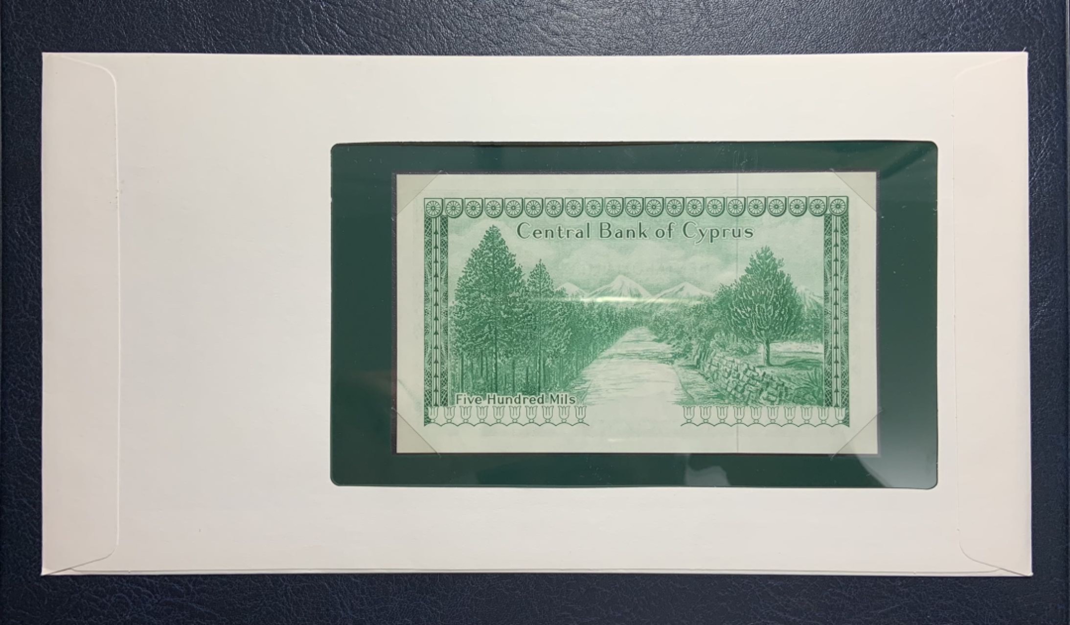 收藏联盟Quantum Auction 第250期拍卖  塞浦路斯1978年500米尔富兰克林邮币封 品相UNC