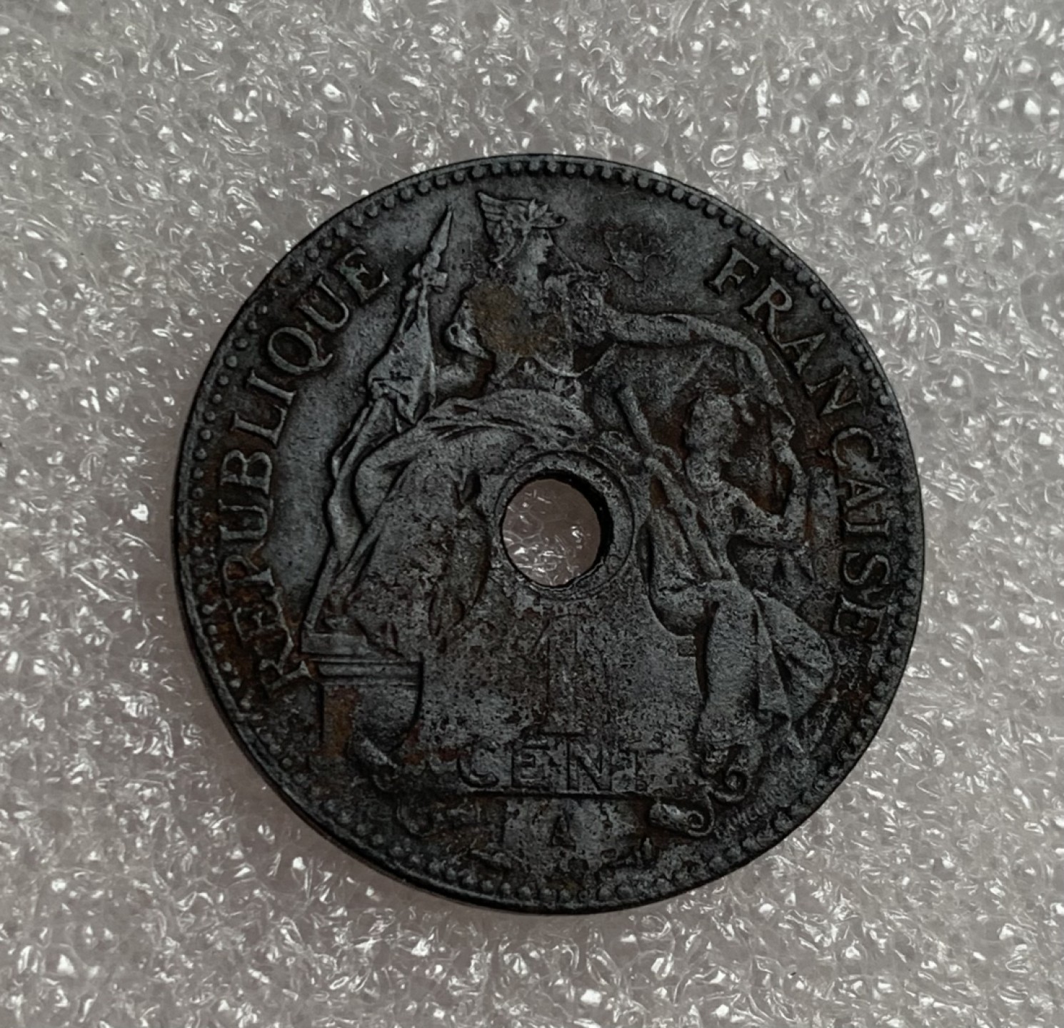 瓶子🏺第87期拍卖会 法属支拿1899年百分之一铜币