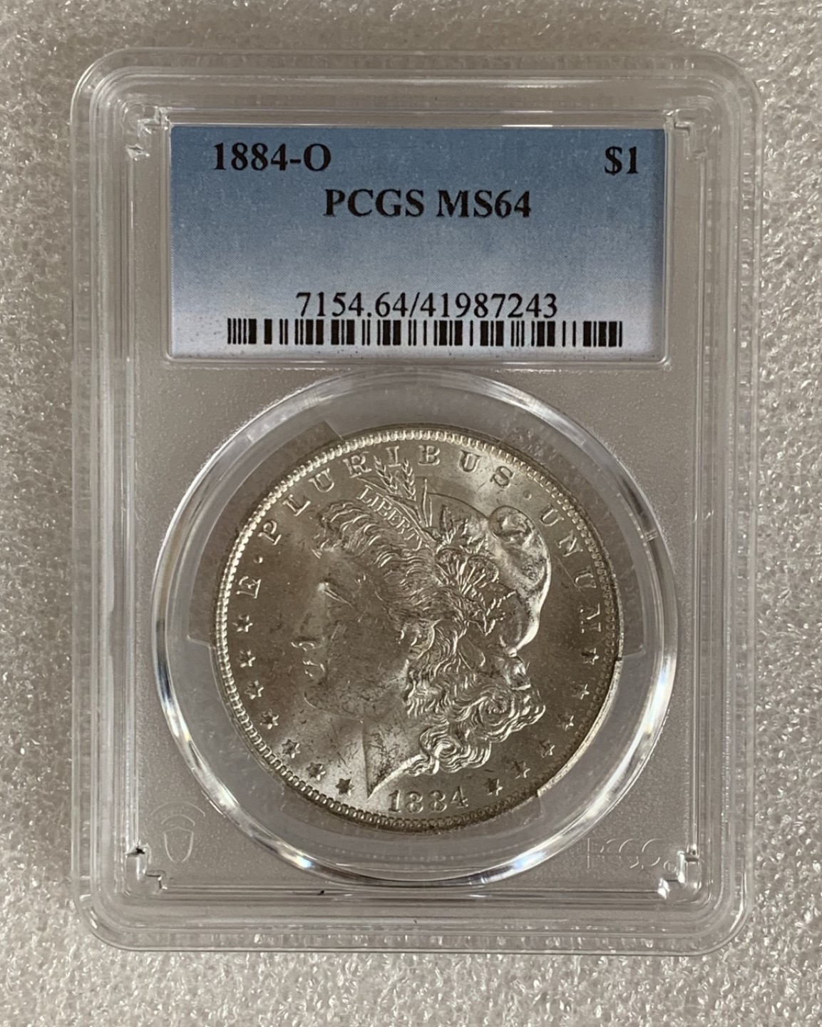 瓶子🏺第87期拍卖会  美国1884年1美元摩根大银币O版PCGS MS64