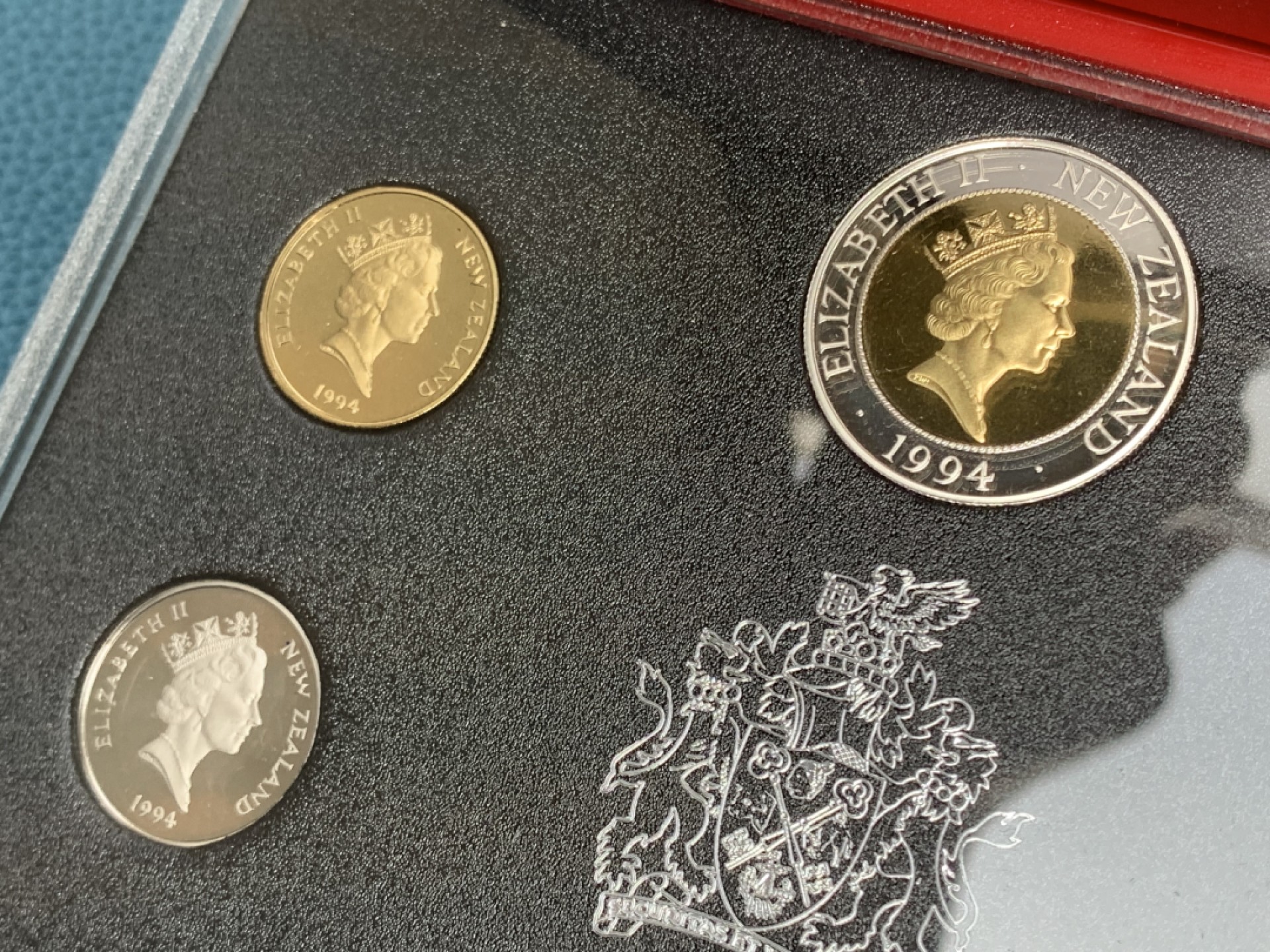 《竞宝斋》第154场-周日，周一，周四 3场 (全场包邮) 新西兰1994年 六枚套精制币 少见