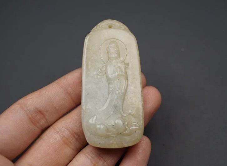 ｜冷门出品｜精选专拍·第叁拾陆场· 和田玉 观音玉牌挂件