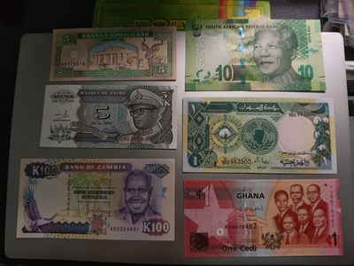 【专场20230412】向南，使劲向南——赤道及以南地区纸币专场（20230413已更新） - 【拍品001B50F50】非洲纸币全新UNC批量六张