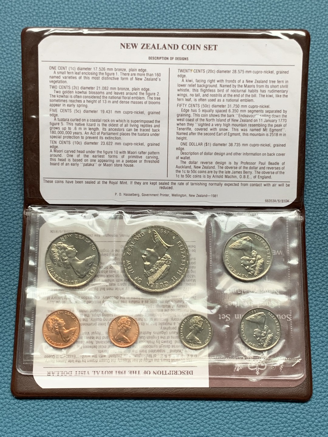 《竞宝斋》第154场-周日，周一，周四 3场 (全场包邮) 新西兰1981年 七枚套 原厂封装