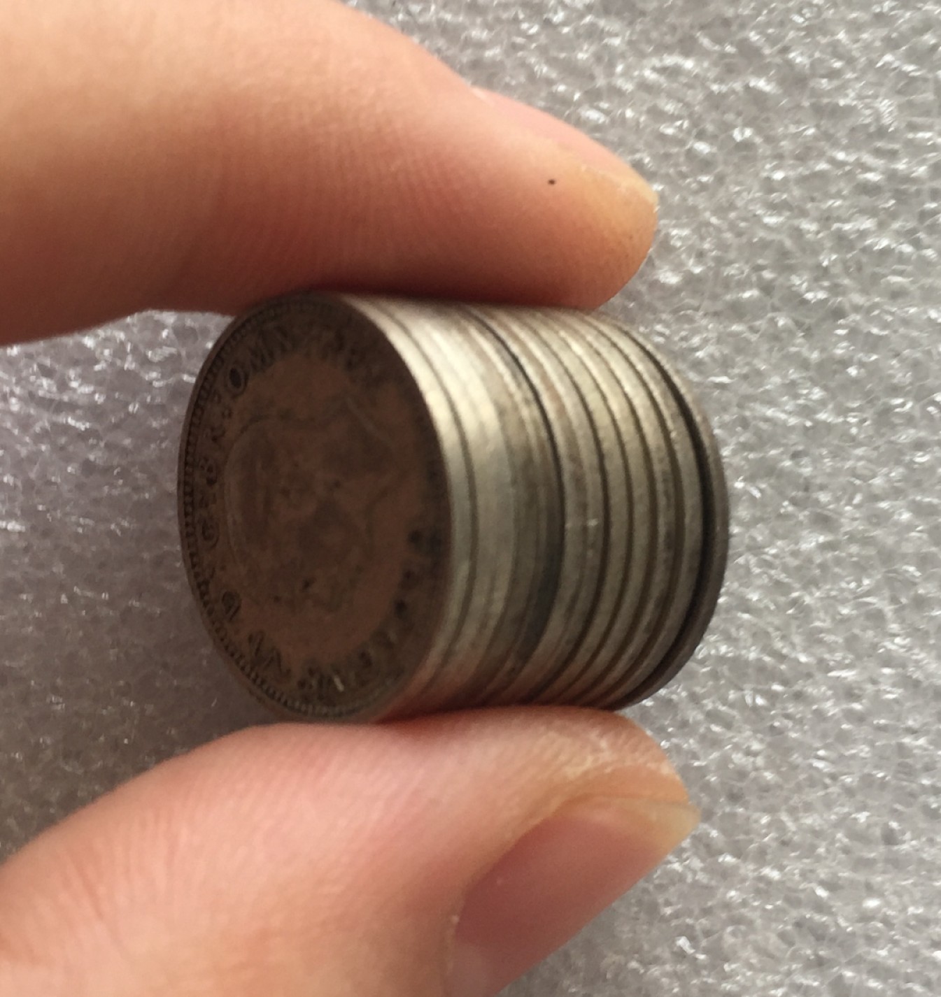 方圆集藏第三期专场 11230-英国1930-1941年12年连号乔五乔六3便士大全套