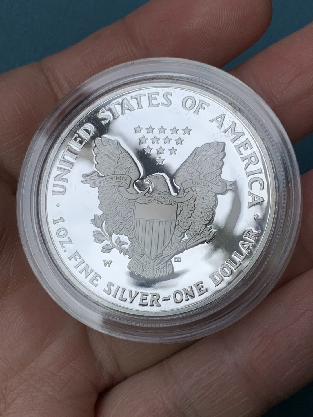 《竞宝斋》第154场-周日，周一，周四 3场 (全场包邮) 美国2002年 自由女神1盎司精制大银币  原盒证书精制币比普制的稀少很多很多