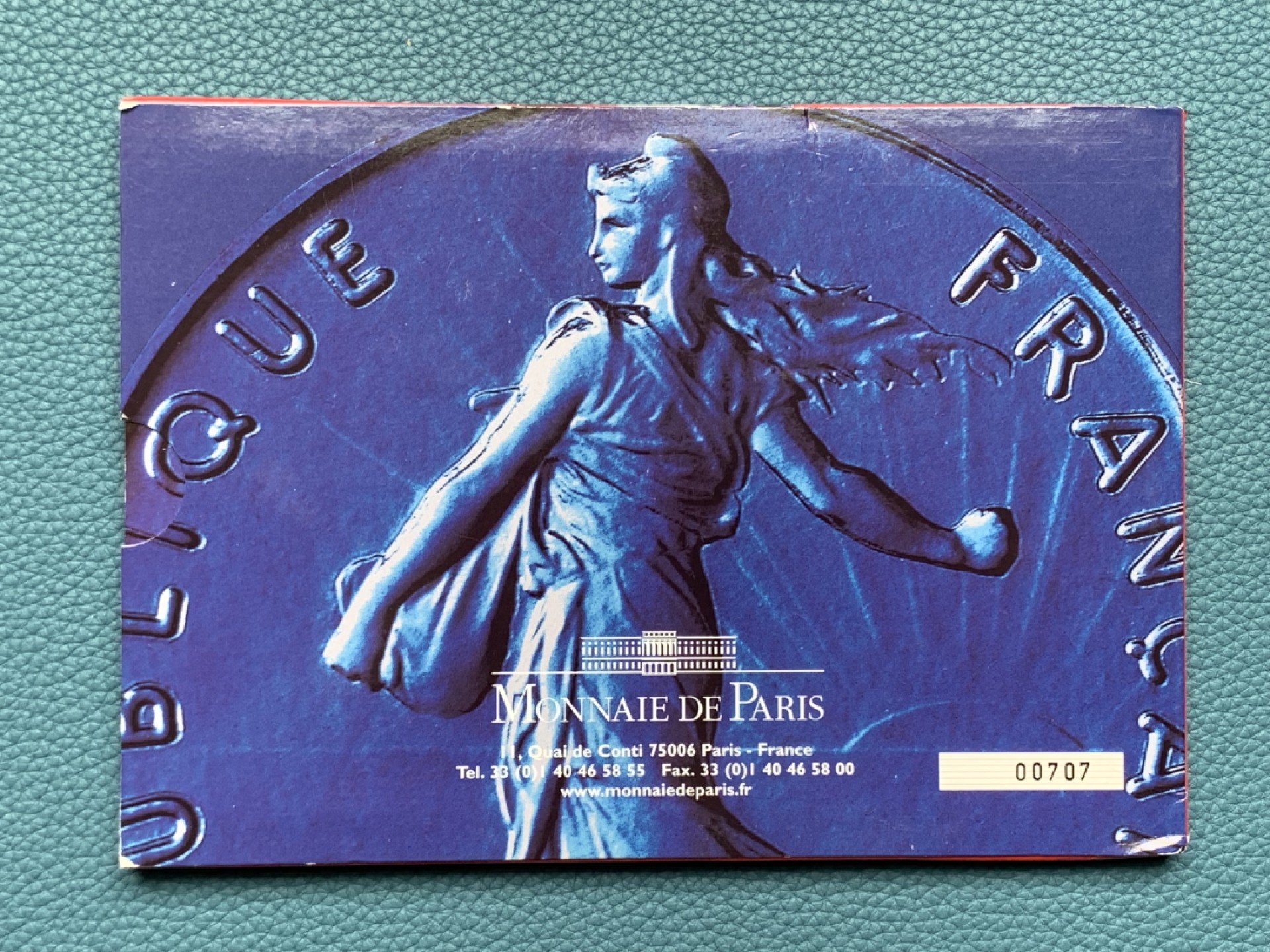 《竞宝斋》第154场-周日，周一，周四 3场 (全场包邮) 法国2000年 十枚套 不同面值 原厂封装