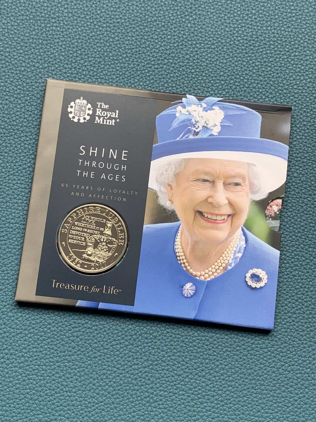 《竞宝斋》第154场-周日，周一，周四 3场 (全场包邮) 英国2017年 女王纪念5镑 克朗大镍币 稀少品种