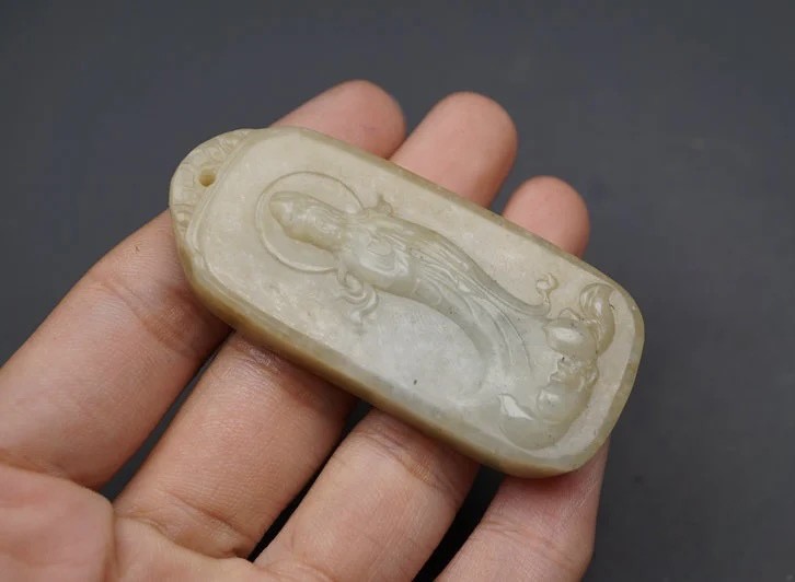｜冷门出品｜精选专拍·第叁拾陆场· 和田玉 观音玉牌挂件