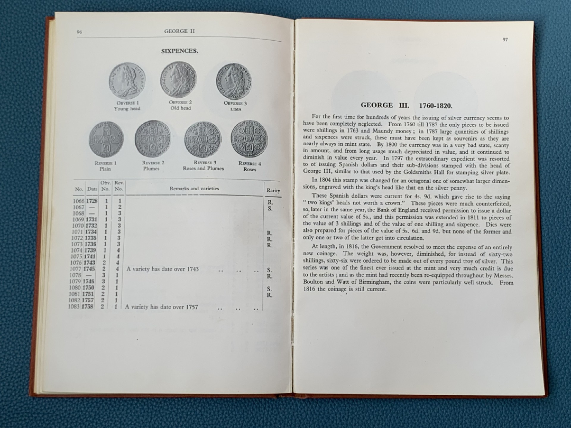 《竞宝斋》第154场-周日，周一，周四 3场 (全场包邮) Spink《英国机制币目录》，1950年版，品相好文献级古董目录，本身即收藏品