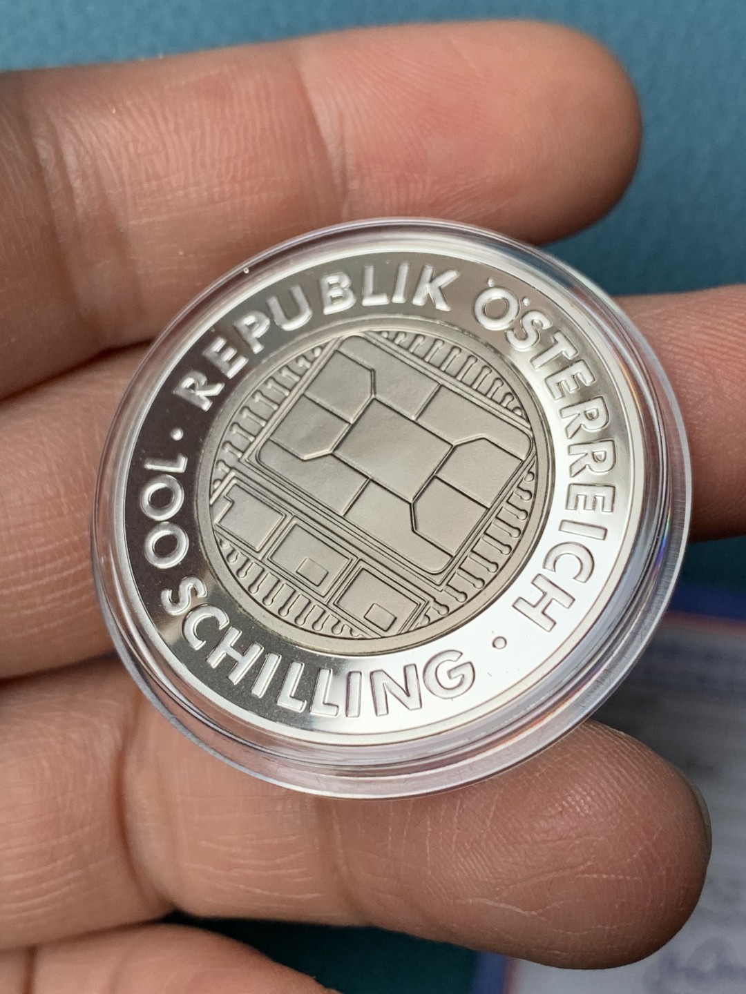 《竞宝斋》第154场-周日，周一，周四 3场 (全场包邮) 奥地利2000年 100先令铌币 含银90%