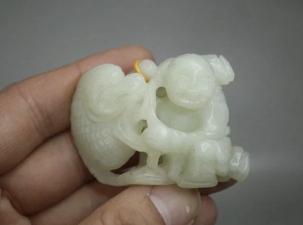 ｜冷门出品｜精选专拍·第叁拾陆场· 和田玉 立体工的苏工的童子手把件 