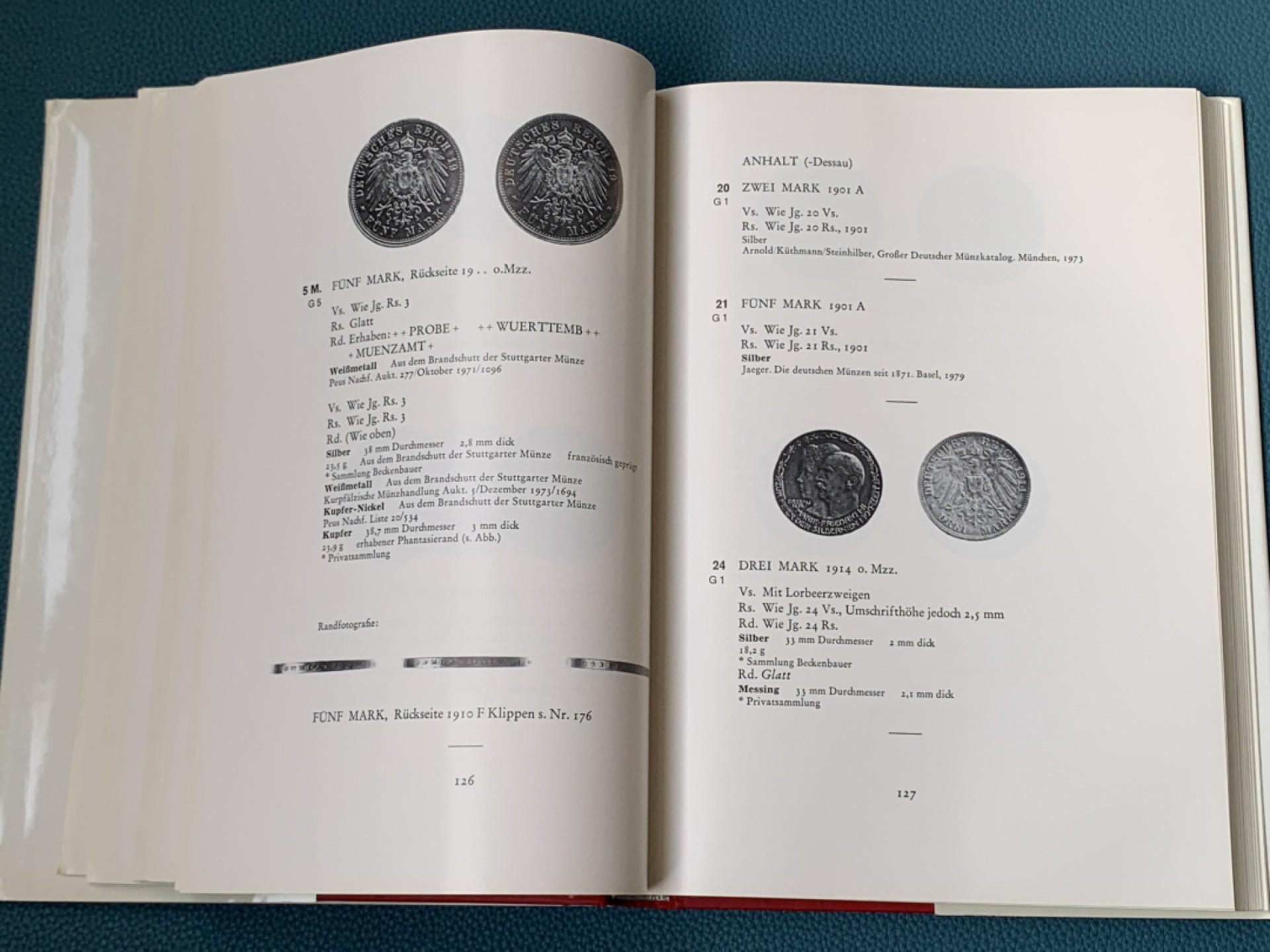 《竞宝斋》第154场-周日，周一，周四 3场 (全场包邮) 热门 rudolf德国样币目录,399页，德系硬币经典书籍