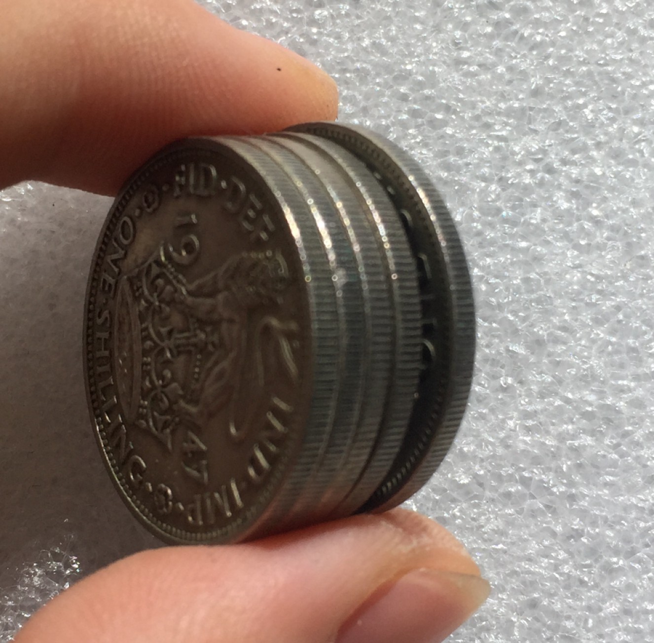 方圆集藏第三期专场 8132-英国1947-1951年乔治六世1先令5枚一组