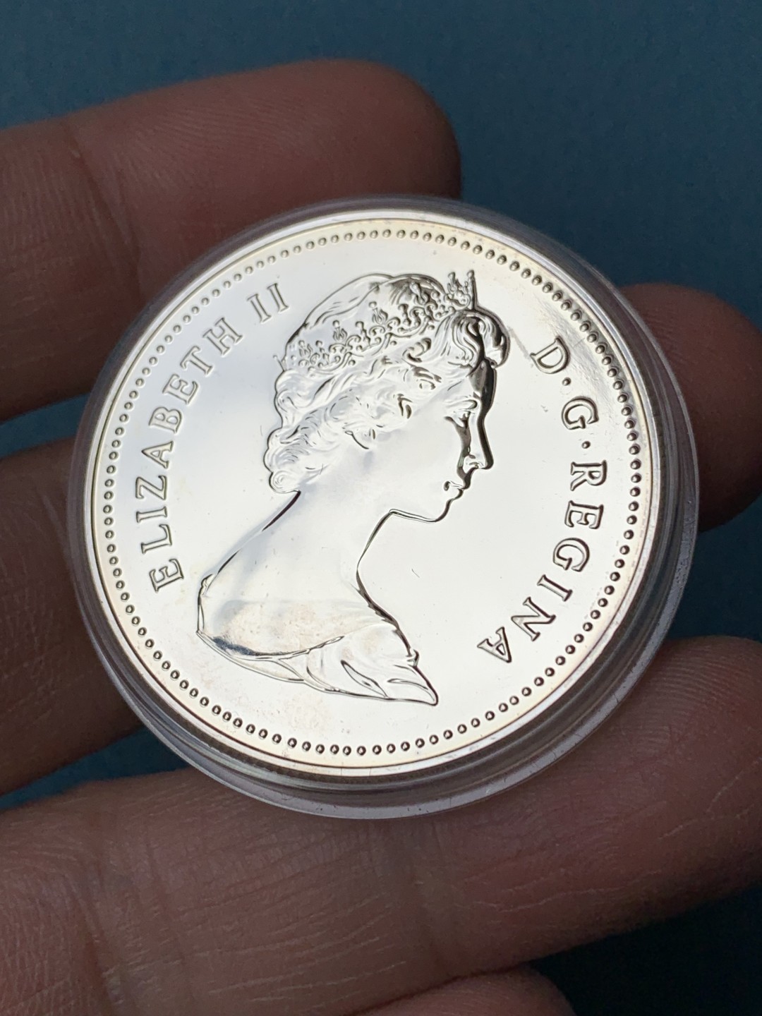 《竞宝斋》第154场-周日，周一，周四 3场 (全场包邮) 加拿大1980年 北极熊1元精制大银币