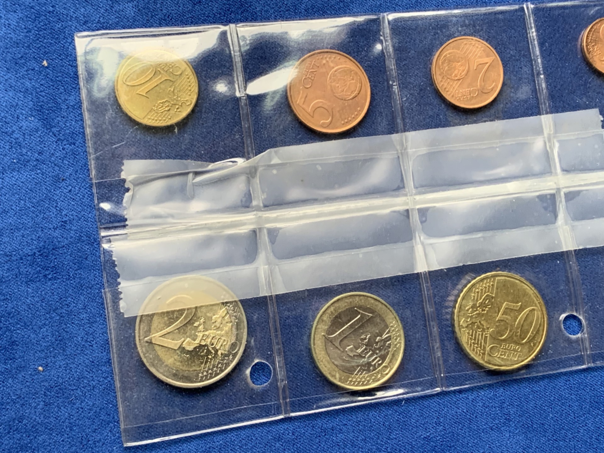 《竞宝斋》第154场-周日，周一，周四 3场 (全场包邮) 斯洛文尼亚2007年 欧元八枚套不同面值 小国家少见