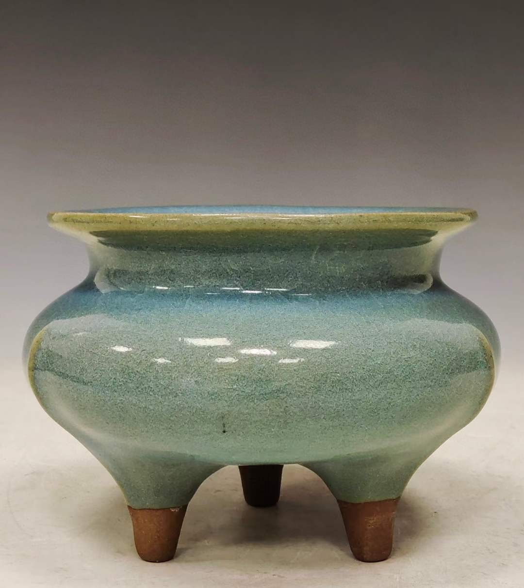 美品.精工细作满工钧窑降彩三足香炉
