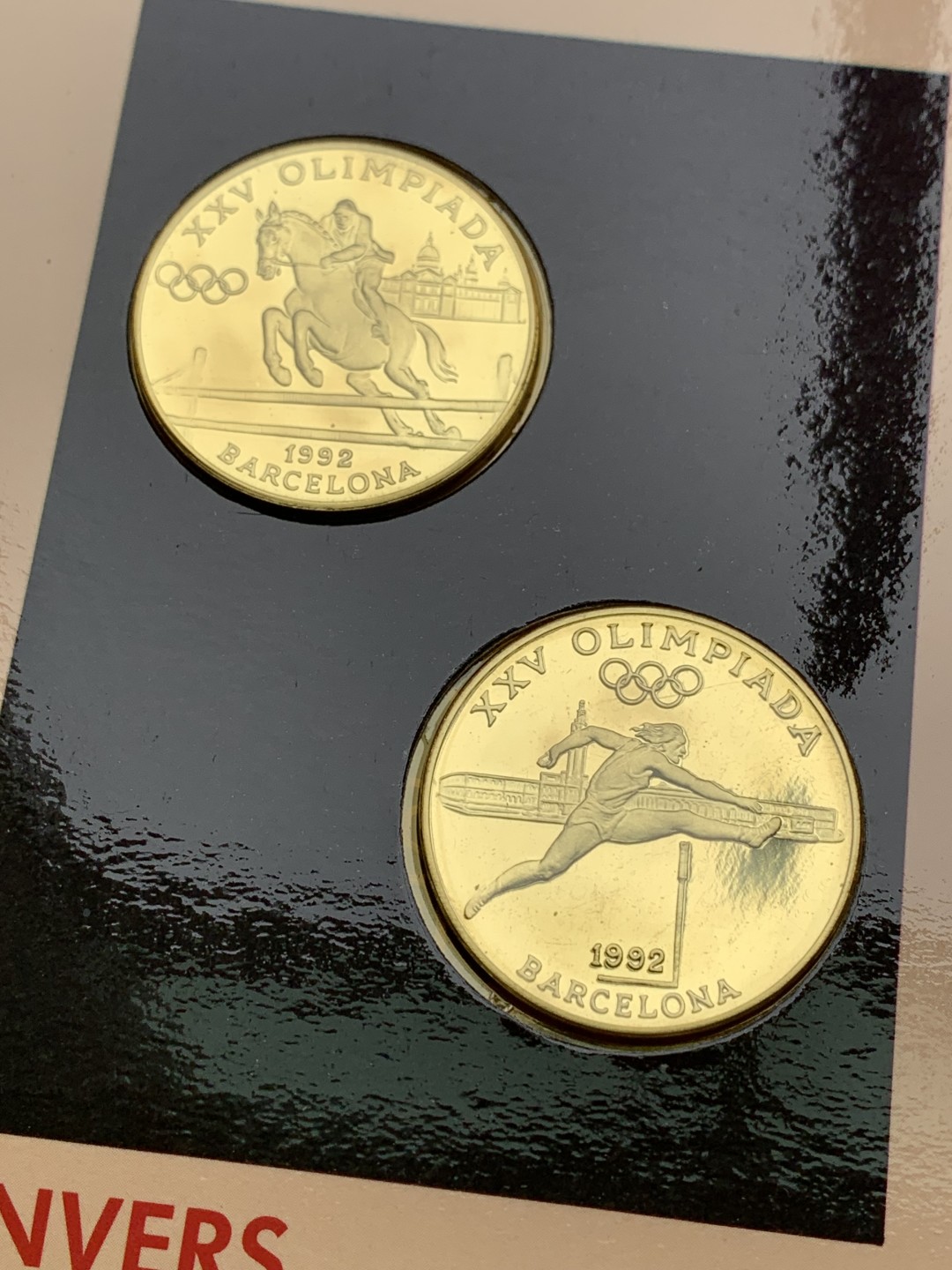 《竞宝斋》第154场-周日，周一，周四 3场 (全场包邮) 安道尔1992年 巴塞罗那奥运 20第纳尔一对 ，单枚16克925银