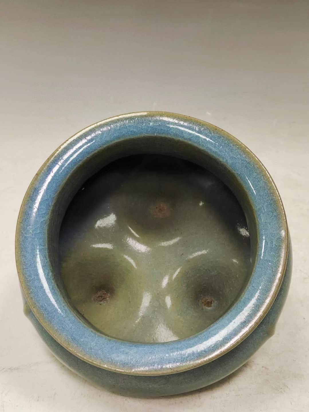 美品.精工细作满工钧窑降彩三足香炉