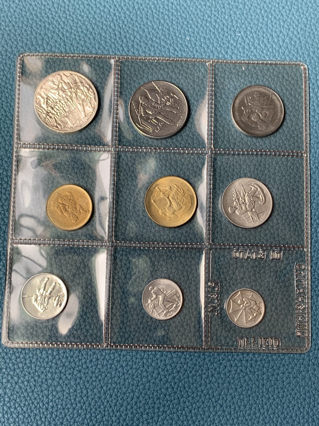 《竞宝斋》第154场-周日，周一，周四 3场 (全场包邮) 圣马力诺1978年 九枚套 其中最大一枚是500里拉银币