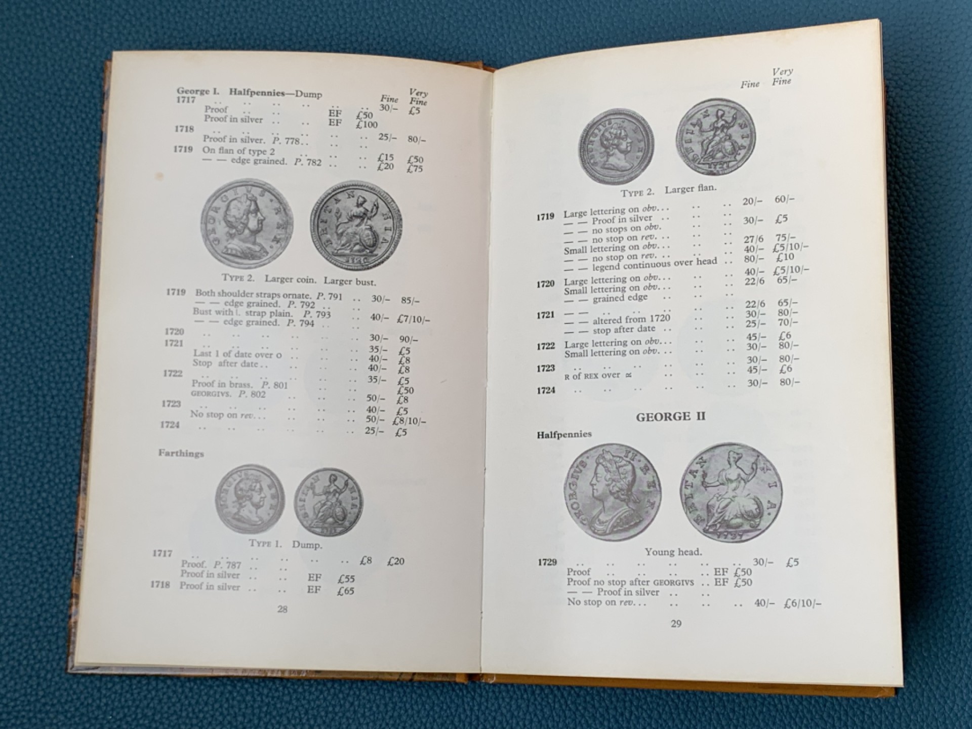 《竞宝斋》第154场-周日，周一，周四 3场 (全场包邮) 英国Seaby英国铜币目录，1968年版，Spink目录前身，全新品相，文献级古董目录，本身即收藏品