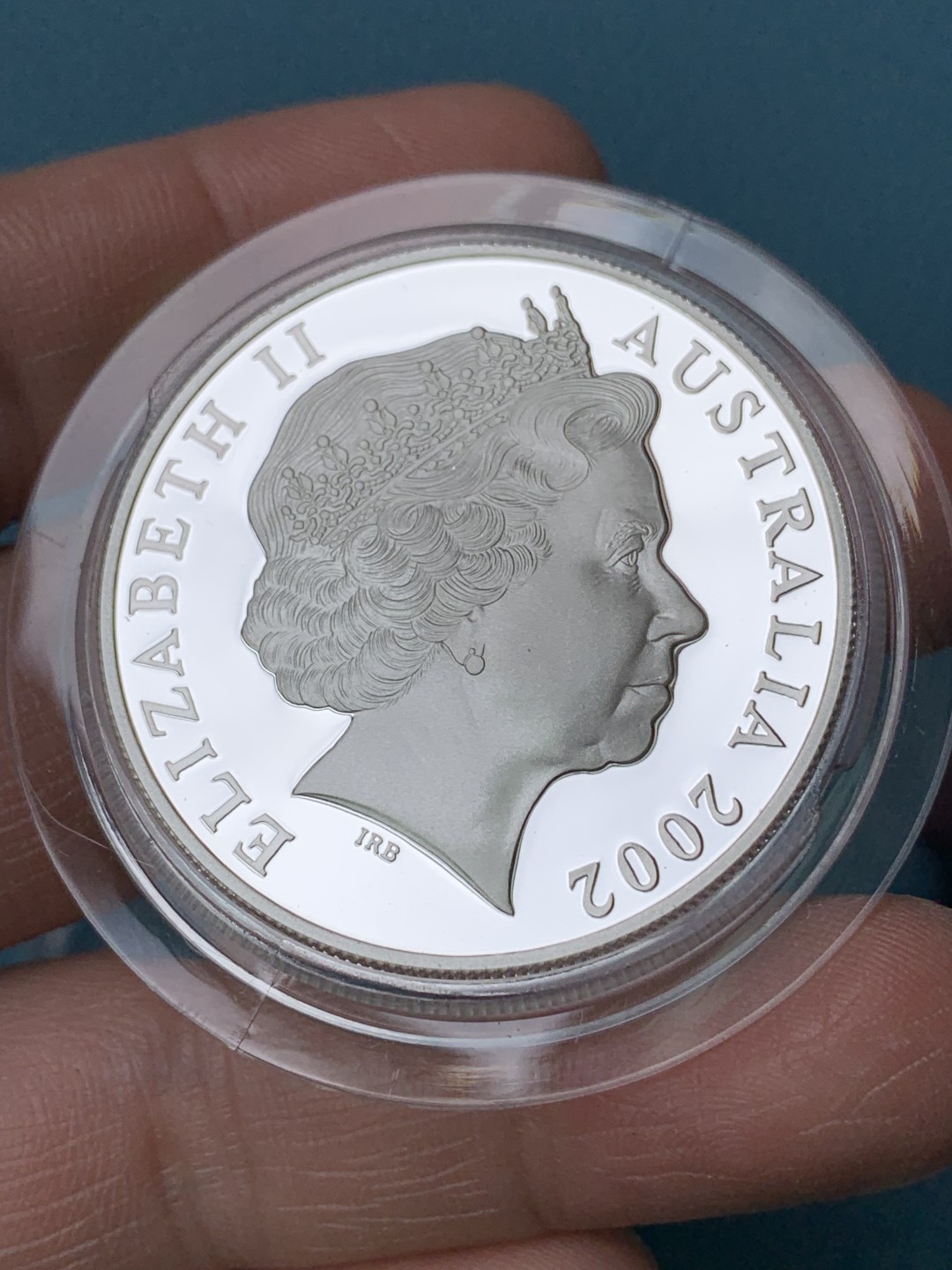 《竞宝斋》第154场-周日，周一，周四 3场 (全场包邮) 澳大利亚2002年 袋鼠1盎司精制大银币 非常稀少的品种