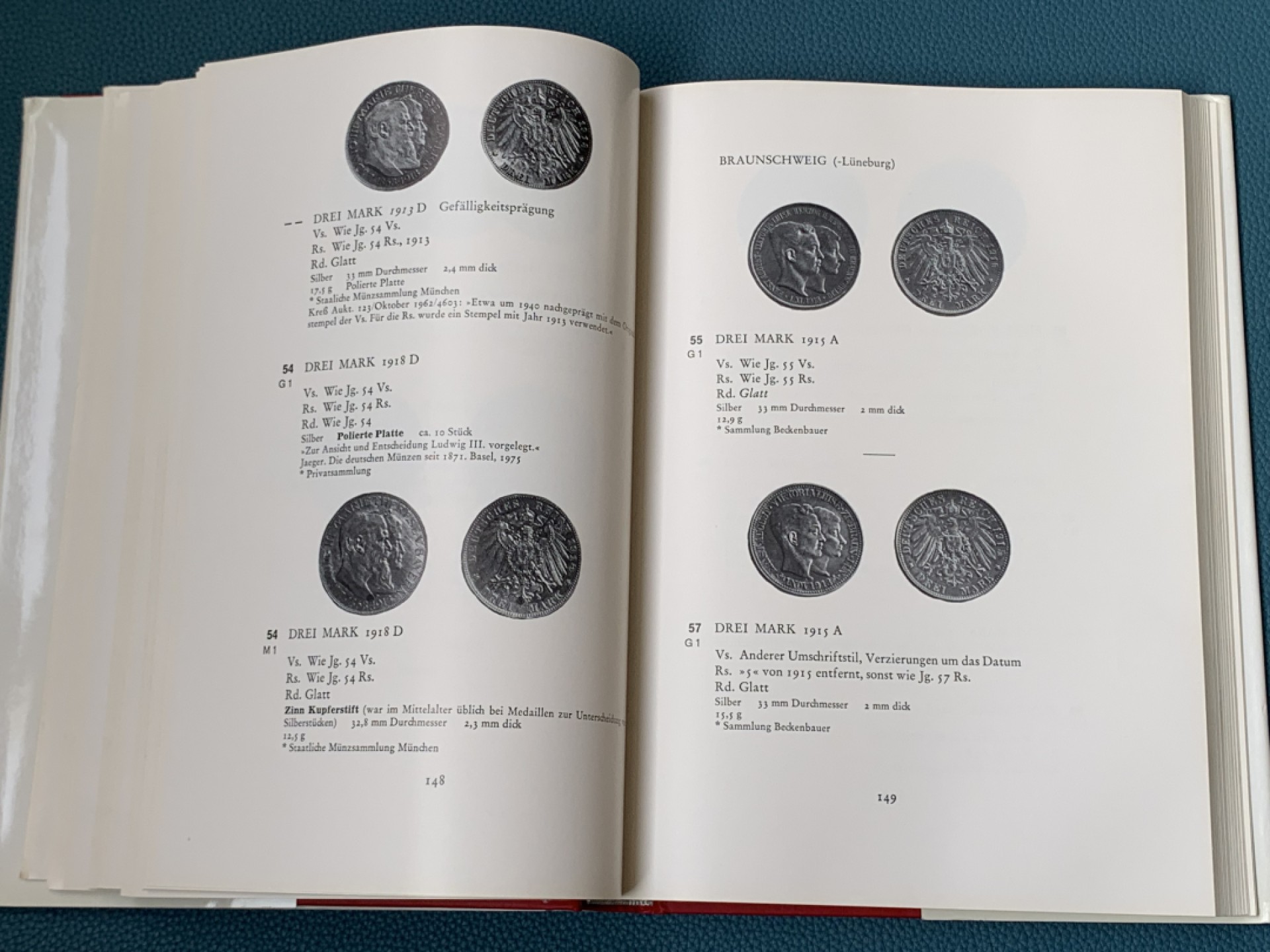 《竞宝斋》第154场-周日，周一，周四 3场 (全场包邮) 热门 rudolf德国样币目录,399页，德系硬币经典书籍