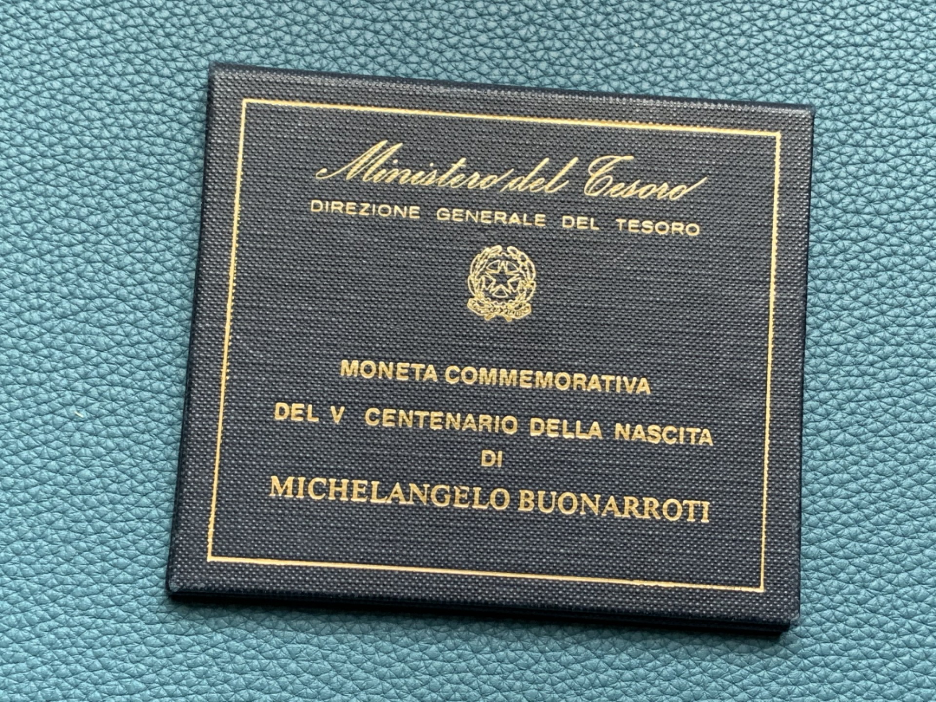 《竞宝斋》第154场-周日，周一，周四 3场 (全场包邮) 意大利1975年 米开朗基罗纪念 500里拉 淡彩包浆