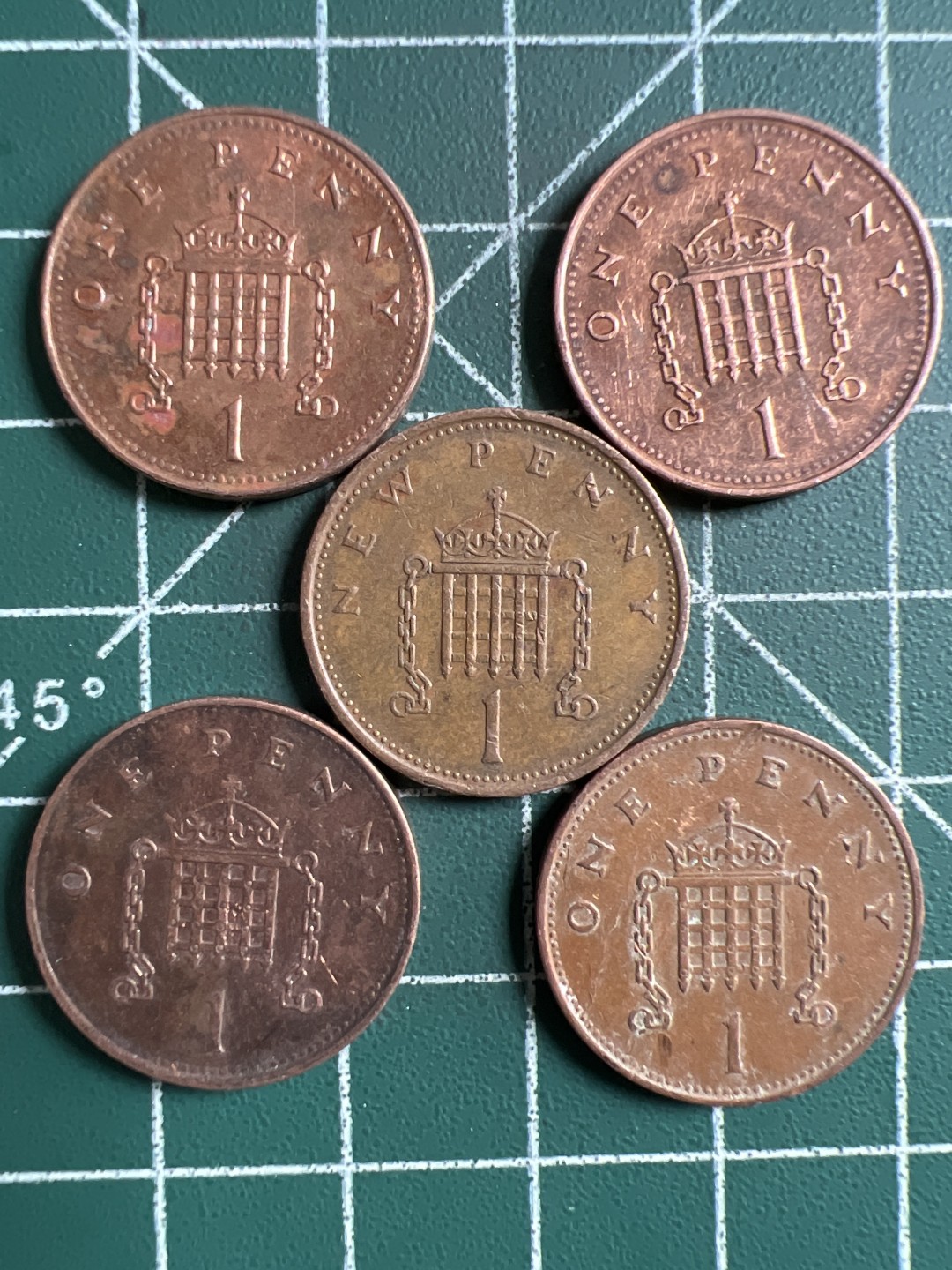 泡泡堂第289期  世界硬币 （无押金，捡漏，全场20包邮，偏远地区除外，接收代拍业务） 一便士五枚