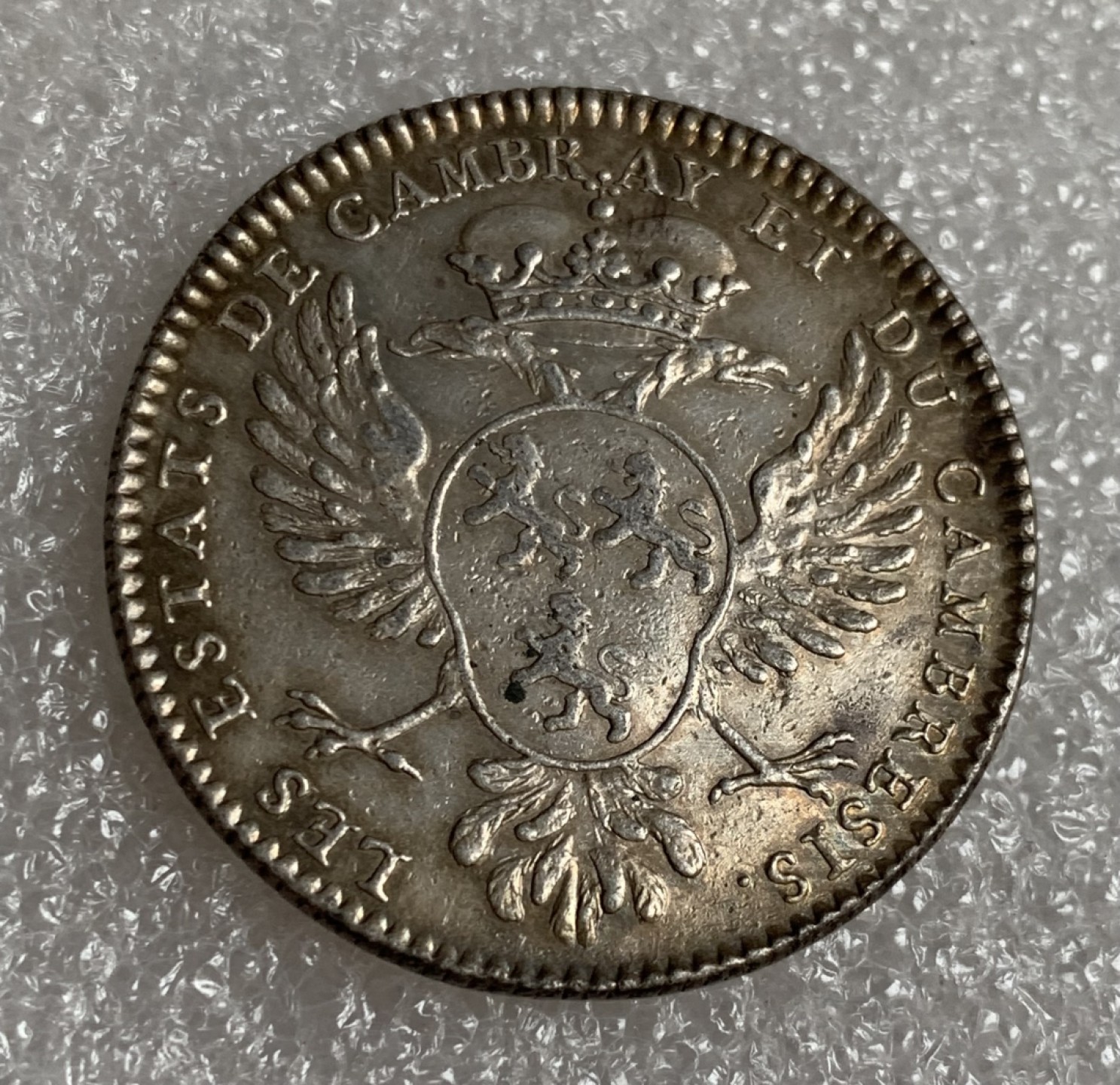 瓶子🏺第87期拍卖会 法国18世纪早期路易十五双头鹰徽JETON银质代币